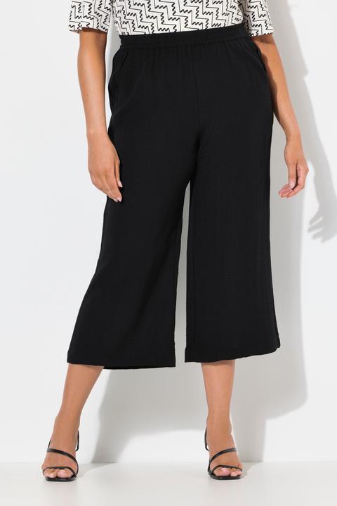 Immagine prodotto Ulla Popken Culottes con taglio della gamba ampio e lungo fino al polpaccio e cintura elastica (44)