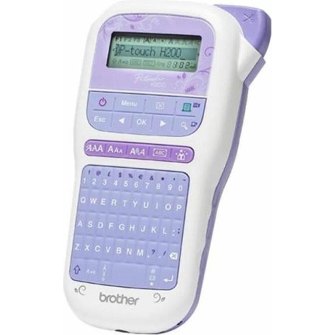 Brother P-Touch PT-H200 - Etichettatrice - b/n - trasferimento termico - rotolo (1,2 cm), Etichettatrice, Blu, Bianco
