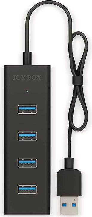 Produktbild Icy Box USB 3.0 Hub, Ultra-schnell, Kompakt, Plug & Play,IB-HUB1409-U3 (USB-A, 4 Ports)