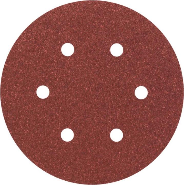 Actual product image Bosch Professional Zubehör Sanding sheet C430, 150 mm, 180, 6 holes, Velcro, pack of 5 (180)