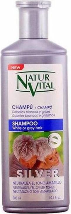 Naturaleza Y Vida CHAMPU SILVER cabello blanco y gris 300 ml (300 ml, Flüssiges Shampoo)