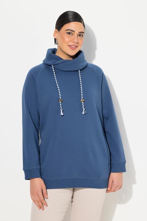 Produktbild Ulla Popken Sweatshirt, weiter Stehkragen, Taschen, Raglan-Langarm (54)