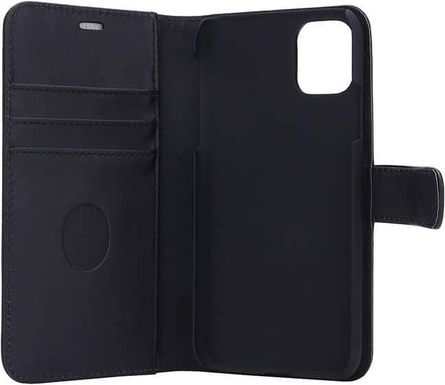 Produktbild Radicover Radiationprotected Mobilewallet Leather iPhone 12 Mini Exclusive 2in1 Magnetcover (Apple iPhone 12 mini)