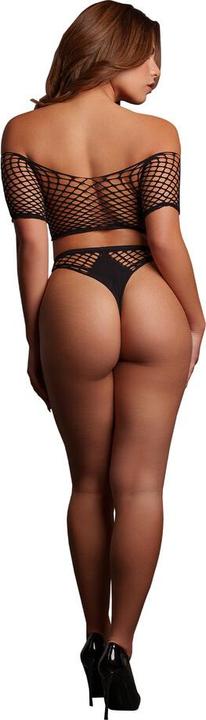 Produktbild Le Désir Melia - Open Work Set - One Size - Black (One Size)