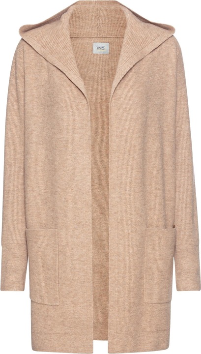 Camel Active Langer Cardigan mit Kapuze