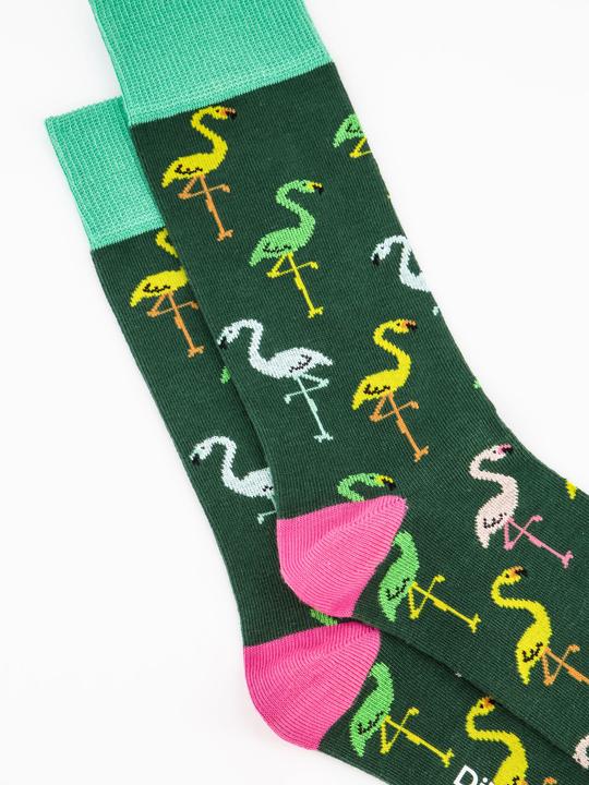 Actual product image DillySocks Flamingo Forest (Single pack, 36 - 40)