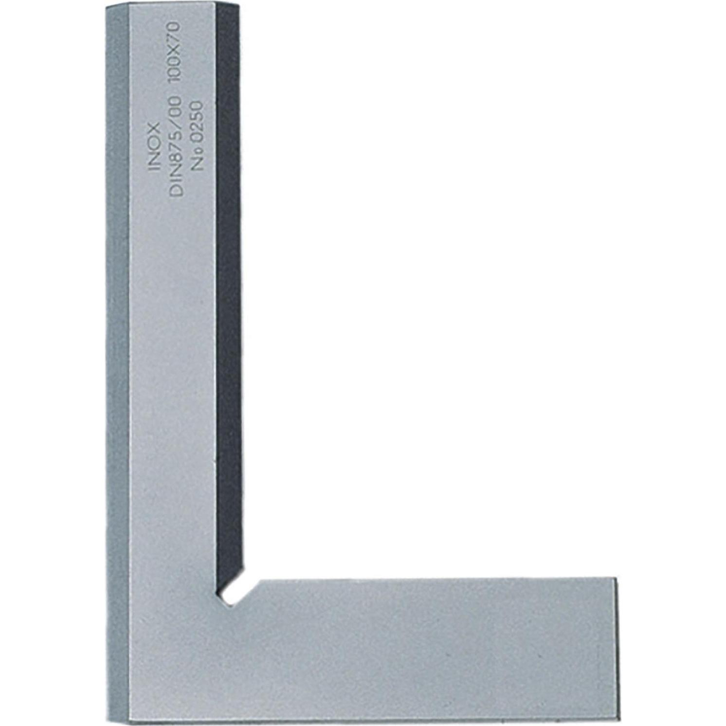 Richter, Winkelmesser, Präzisions Haarwinkel DIN875-00 Inox Schenkellänge 100 x 70 mm