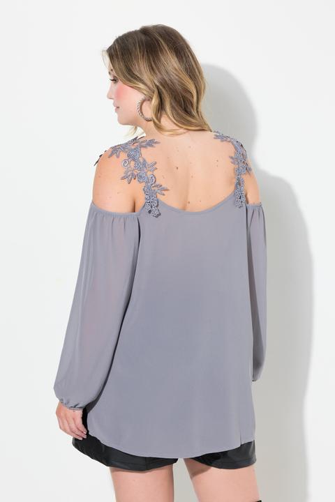 Produktbild Miamoda Bluse, Classic Fit, Schulter CutOut mit Spitze (48)