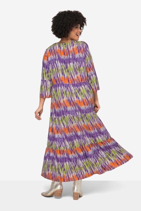 Produktbild Angel of Style Maxikleid, Batikdruck, V-Ausschnitt, 3/4-Ärmel (56)