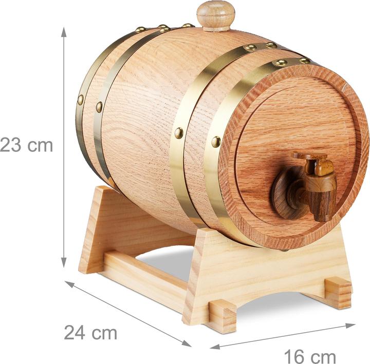 Actual product image Relaxdays Schnapsfass