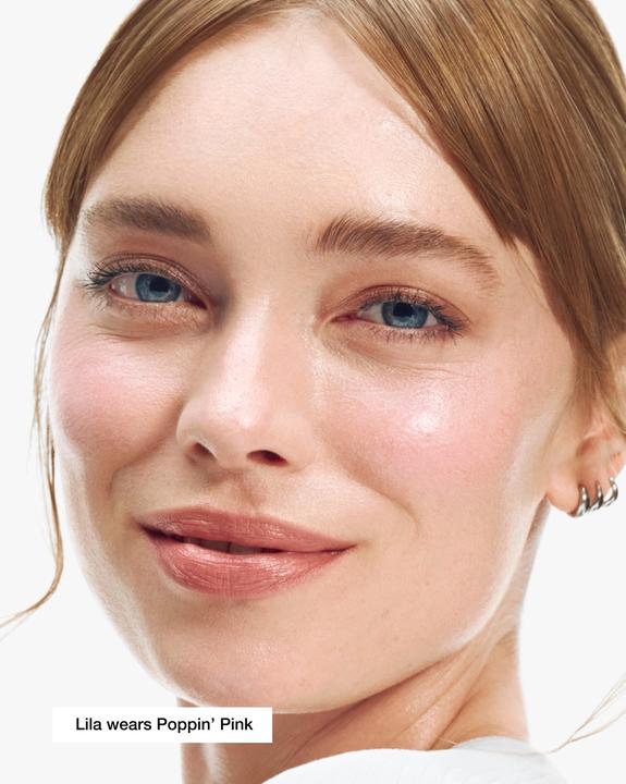 Actual product image Clinique Chubby Cream Blush Stick Cheek Colour Balm for Cheeks (Poppin' Pink)