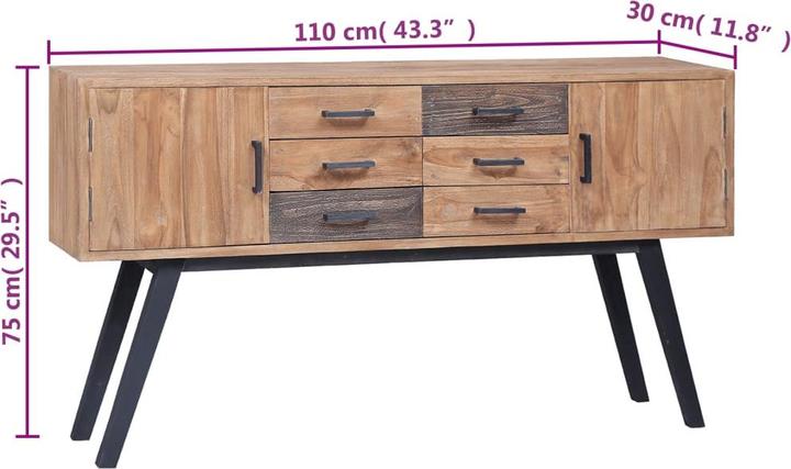Produktbild vidaXL Alma (30 x 30 x 75 cm)