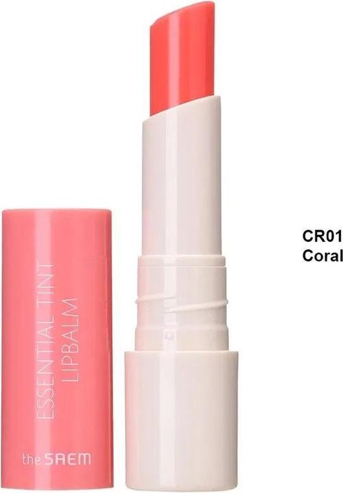 Actual product image The Saem Essential Tint Lip Balm (CR 01 - coral)