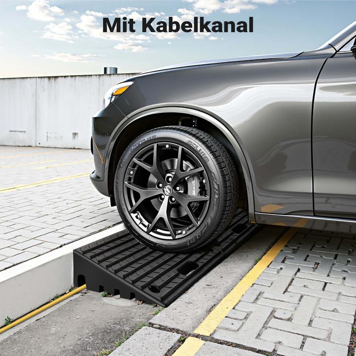 Actual product image Wiltec Kerb ramp rubber 500x315x107mm ramp access ramp car motorbike lorry