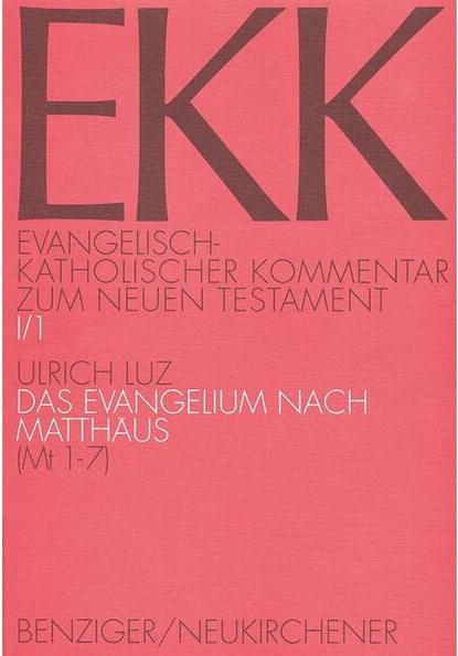 Produktbild Das Evangelium nach Matthäus (Deutsch, Ulrich Luz, 2002)