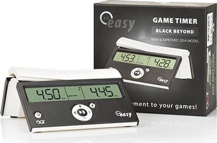 Actual product image Longfield Games Engelhart Schaakklok DGT Easy Black Beyond - ( NET PRIJS )