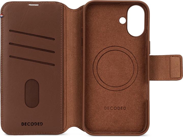 Productafbeelding Decoded Leren afneembare portemonnee - Tan - iPhone 16 (Apple iPhone 16)