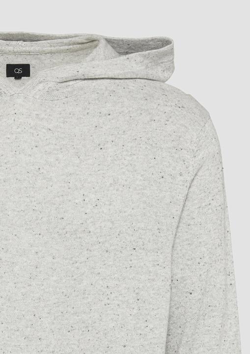 Actual product image s.Oliver Strickpullover Gestrickter Hoodie aus Melangegarn (M)