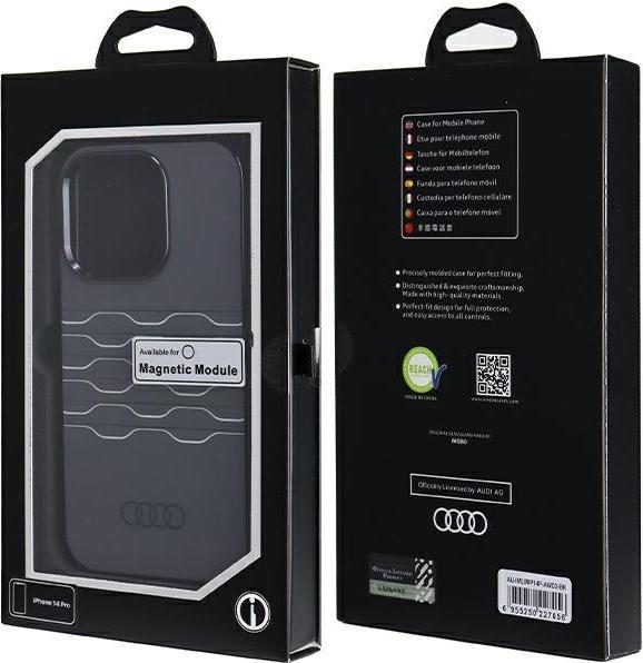 Produktbild Audi IML MagSafe Case iPhone 14 Pro 6.1" czarny/black hardcase AU-IMLMIP14P-A6/D3-BK (Apple iPhone 14 Pro)