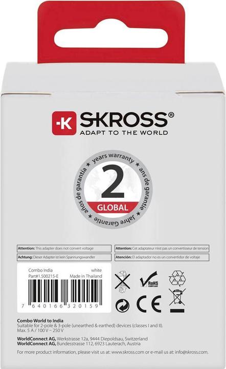 Immagine prodotto Skross Mondo Combo - India