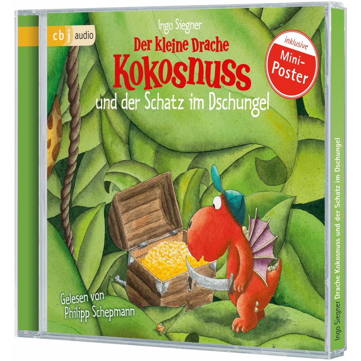 Thumbnail - Der kleine Drache Kokosnuss und der Schatz im Dschungel, Hörbücher von Ingo Siegner