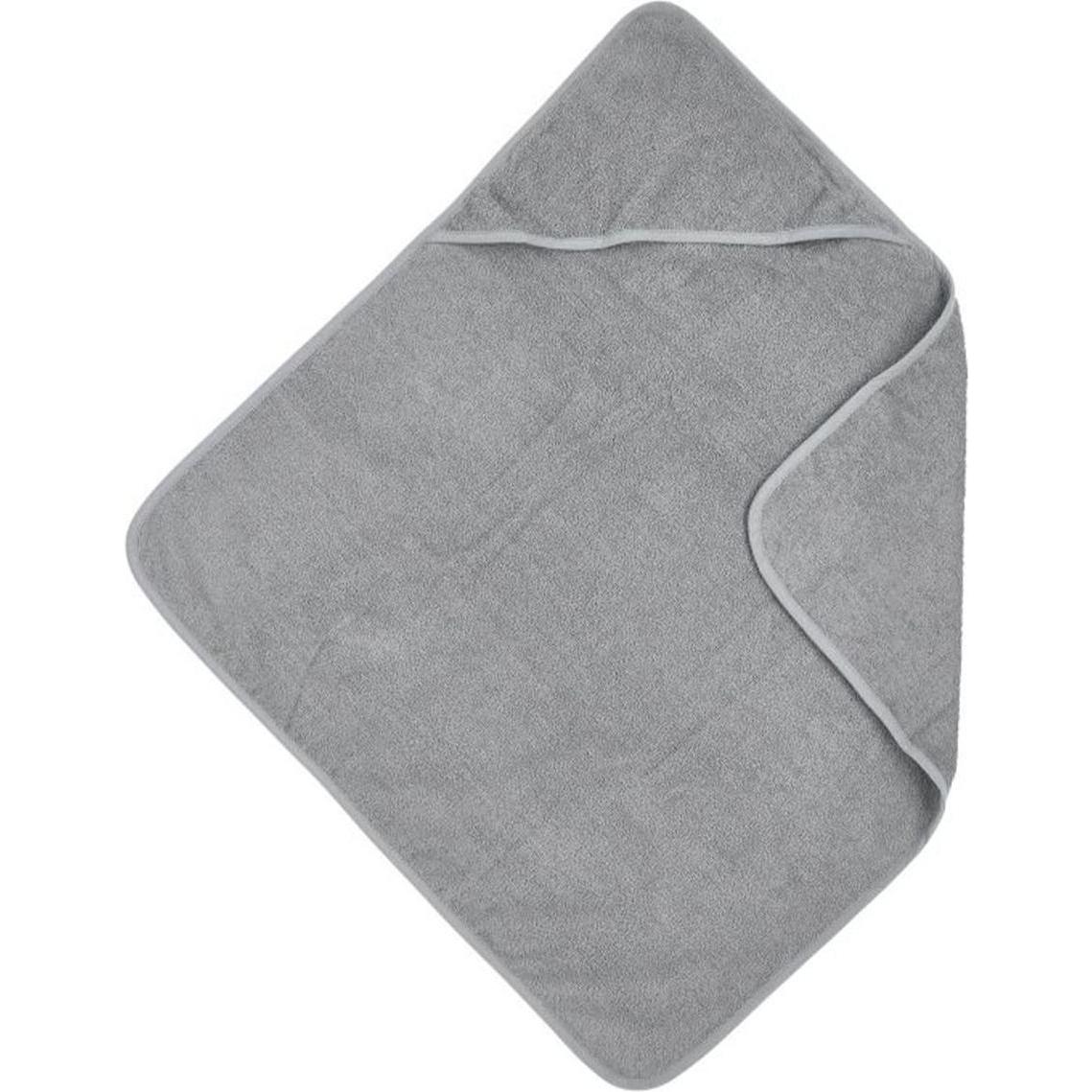 Meyco, Asciugamano Bebè, Asciugamano Con Cappuccio Basic In Spugna Grigio (75 X 75 Cm)