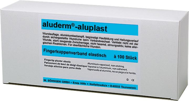 Actual product image Söhngen aluderm aluplast fingertip plaster elastic 4.3x7.2cm, single, 100 pcs. (100 x)