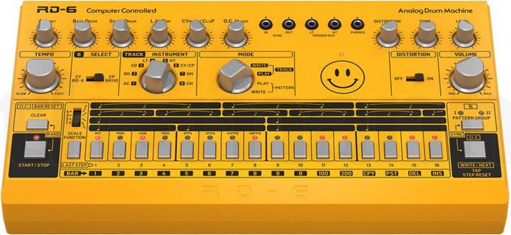 Produktbild Behringer RD-6 -analoginen rumpukone, keltainen