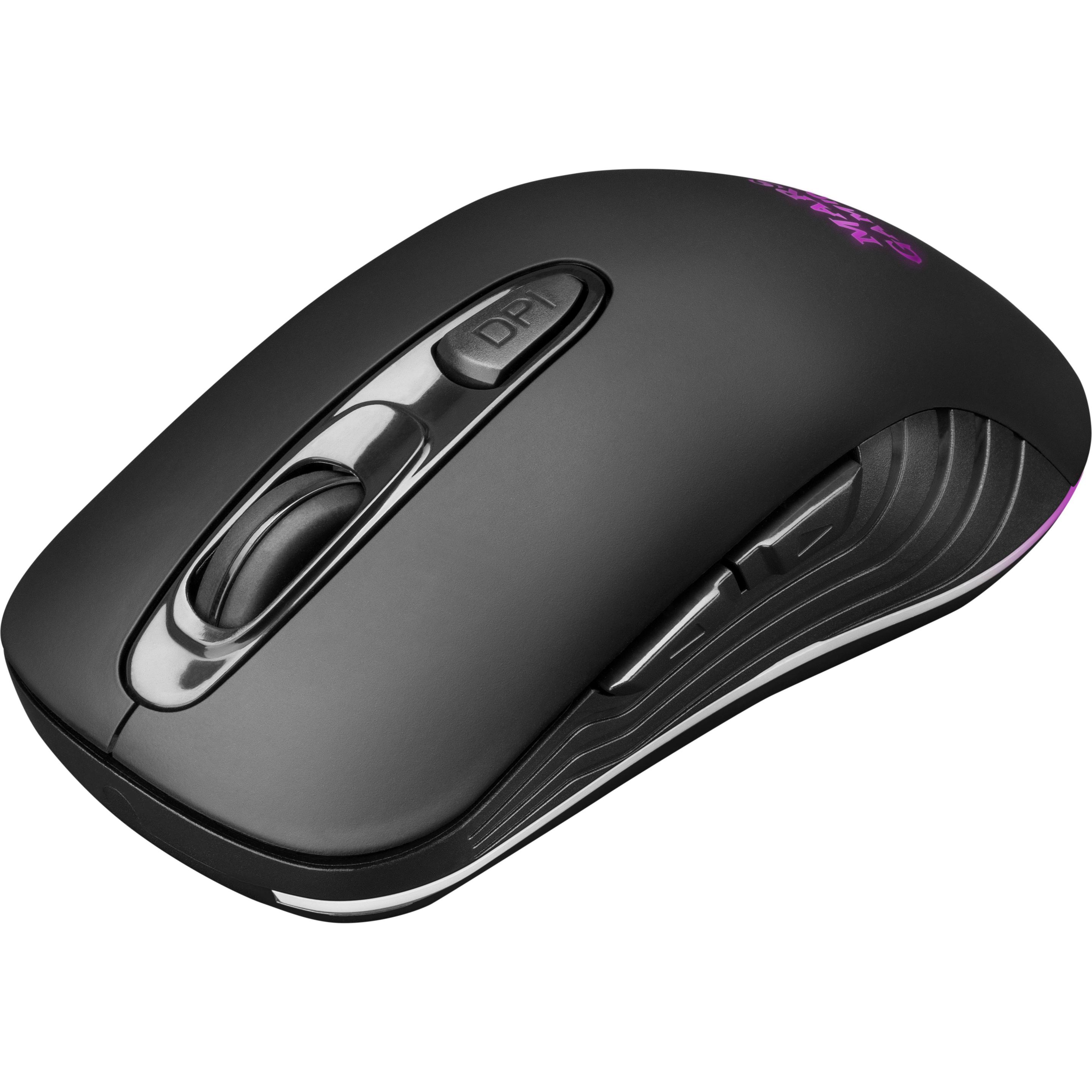 Thumbnail - Mars Gaming MMW2 Wireless mouse for games with additional buttons (Kabellos), Maus, Schwarz