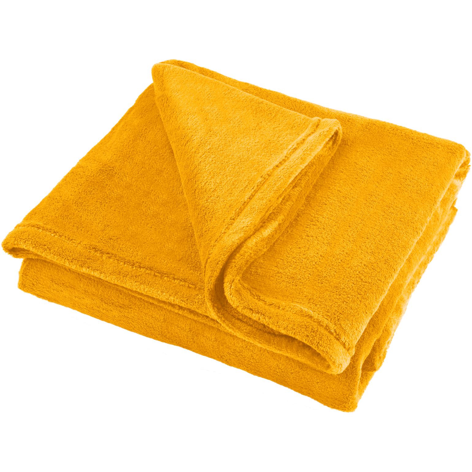 Thumbnail - Teesa, Teppich, Fleece blanket 150x200 cm - yellow (150 x 200 cm)