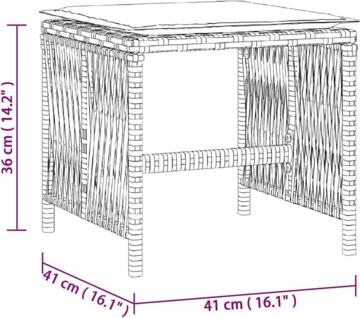 Produktbild vidaXL Garten Essgruppe