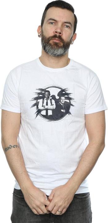 Actual product image Mens Captain Nick Fury And Agent Coulson T-Shirt (4XL)