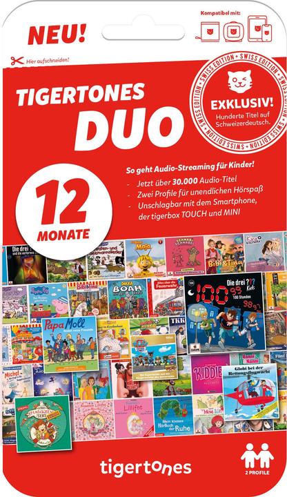 Actual product image Tigermedia tigertones - Ticket 12 months Swiss-Edition (German)