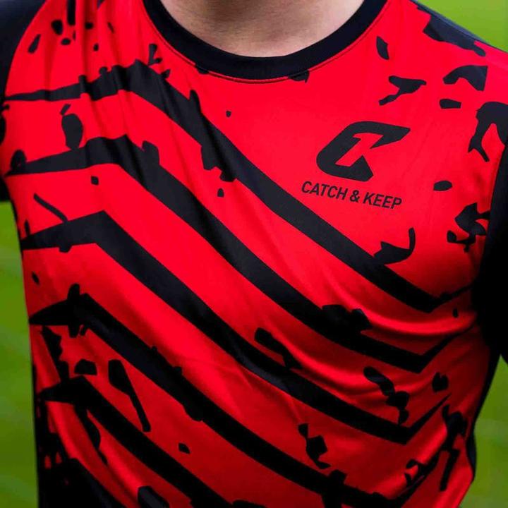 Image du produit Catch & Keep Maillot de gardien de but Protection Gr. L Rouge-Noir Maillot de gardien de football Haut (L)