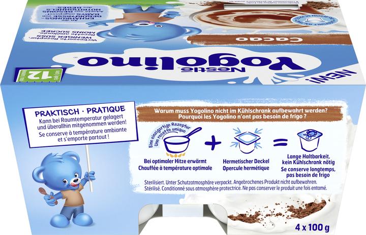 Actual product image Nestlé NESTLE Yogolino Cacao 12M 4x100g (400 g)