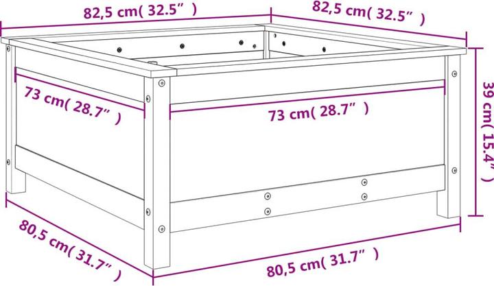 Produktbild vidaXL Pflanzkübel