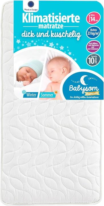 Actual product image Babysom Breathable Baby Mattress (120 x 60 cm)