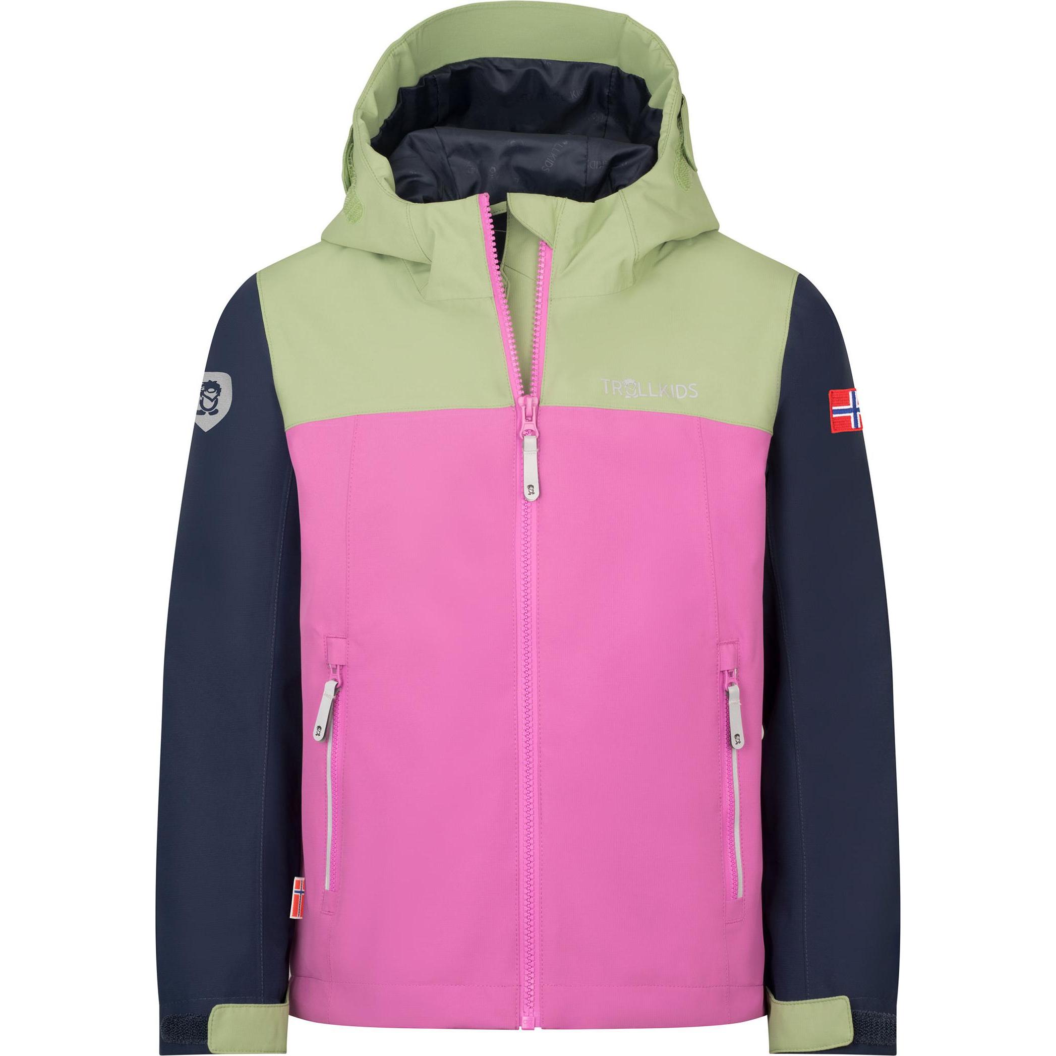 Trollkids, Unisex, Velojacke, Kid's Telemark Jacket (152), Rosa, 152