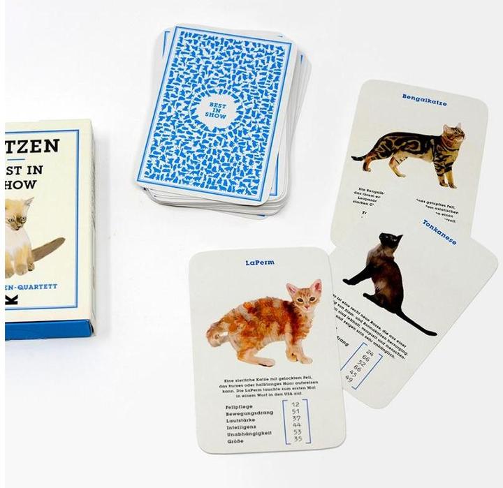 Productafbeelding 441050 - Kwartet - Katten. Best in Show - 2+ spelers, vanaf 8 jaar (editie DE) (Duits, 2 - 10 Spelers)