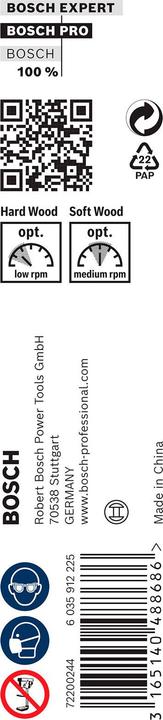 Produktbild Bosch Professional Zubehör PRO Wood Holzschlangenbohrer, 11 x 95 x 160 mm (11 mm)
