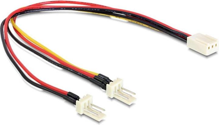 Actual product image Delock Cable Molex 3 pin socket-2 x Molex 3 pin plug (22 cm, 3 pin)