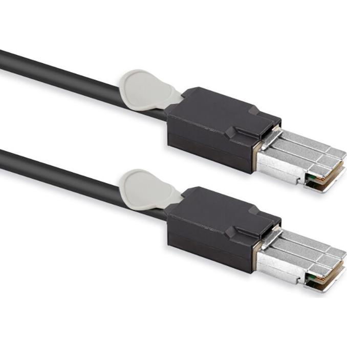 BlueLAN Cisco FlexStack kompatibles CAB-STK-E-P0.5M Stacking Kabel 0.5 Meter, Transceiver, Schwarz