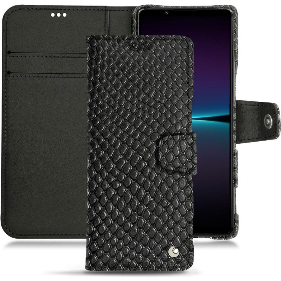 Thumbnail - Noreve Lederschutzhülle Wallet (Sony Xperia 1 IV), Smartphone Hülle, Schwarz