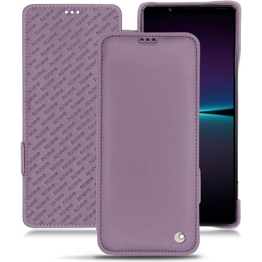 Thumbnail - Noreve Lederschutzhülle horizontal (Sony Xperia 1 IV), Smartphone Hülle, Violett