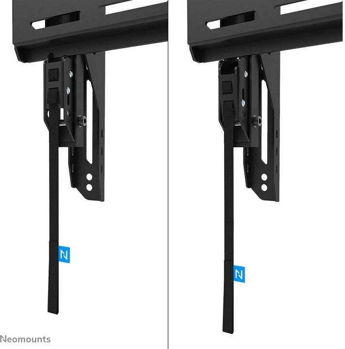 Image du produit Neomounts Support mural 400x400mm 100kg/32-75"/incliné/noir/charge lourde (Mur, 100 kg, 32" - 75")