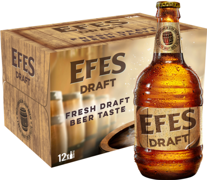 Immagine prodotto Anadolu Efes Efes Draft è una birra turca dal carattere rinfrescante e con una leggera nota di luppolo. (12 x 50 cl)