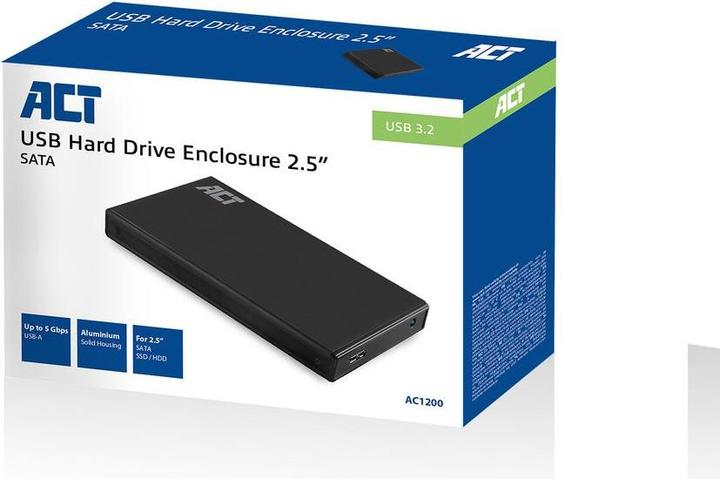 Productafbeelding AC1200 Storage Schijfbehuizing HDD / SSD Behuizing Zwart 2,5" (2.5")