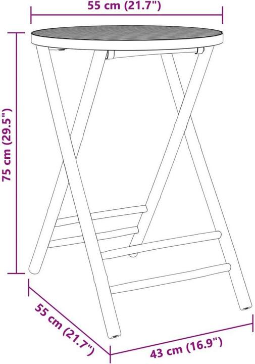 Produktbild vidaXL Bistro Set