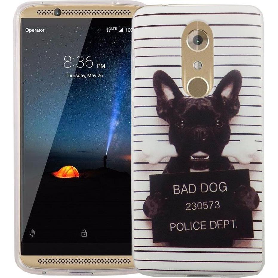 König Design Handy Hülle für ZTE Axon 7 Mini Böser Hund Tasche Case Cover Motiv Slim TPU Neu (ZTE Axon 7 mini), Smartpho...