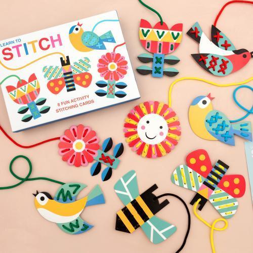 Actual product image Rex London Cardboard Learn to Stitch Activity (Multilingual)